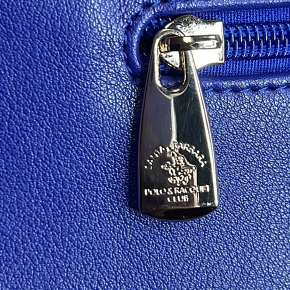 Santa Barbara Polo & Racquet Club Blue Leather bag/purse - Picture 15 of 15